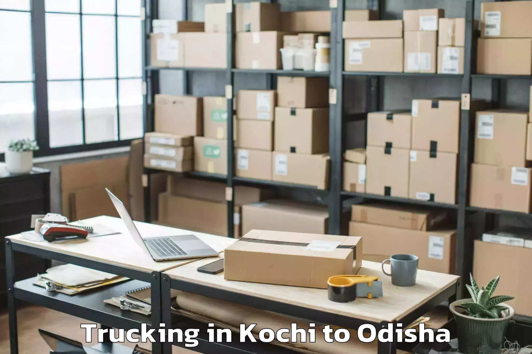 Book Kochi to Boudh Trucking Online